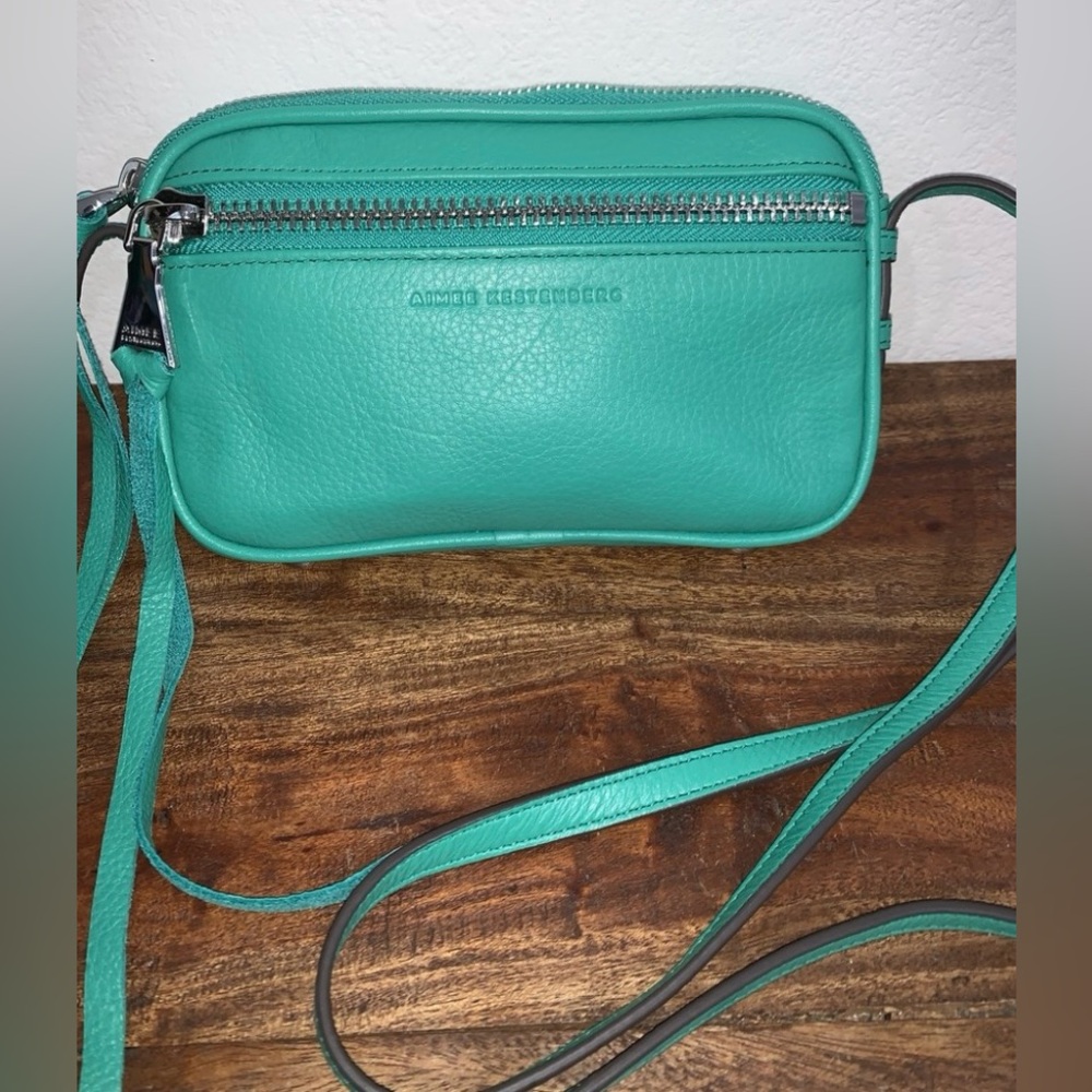 Teal Zippered Handbag